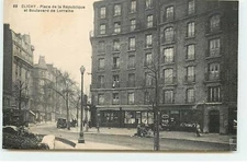 CLICHY - Place de la République and Boulevard de Lorraine - Small map of - 23895