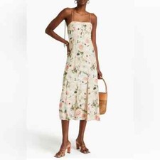 New Alice + Olivia Floral Sleeveless Midi Dress Size 14