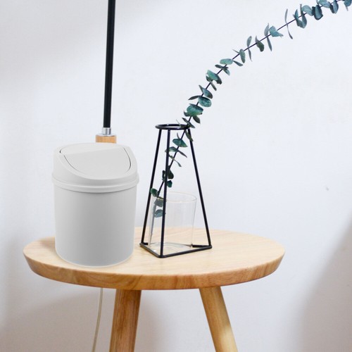 Kisangel Mini Metall Mülleimer Mit Deckel - 2 Stück 9x9,5cm Tischabfalleimer