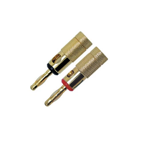 VALLEY ENTERPRISES Gold Banana Plug Jack Speaker Connectors Binding Post One Pair Red/Black