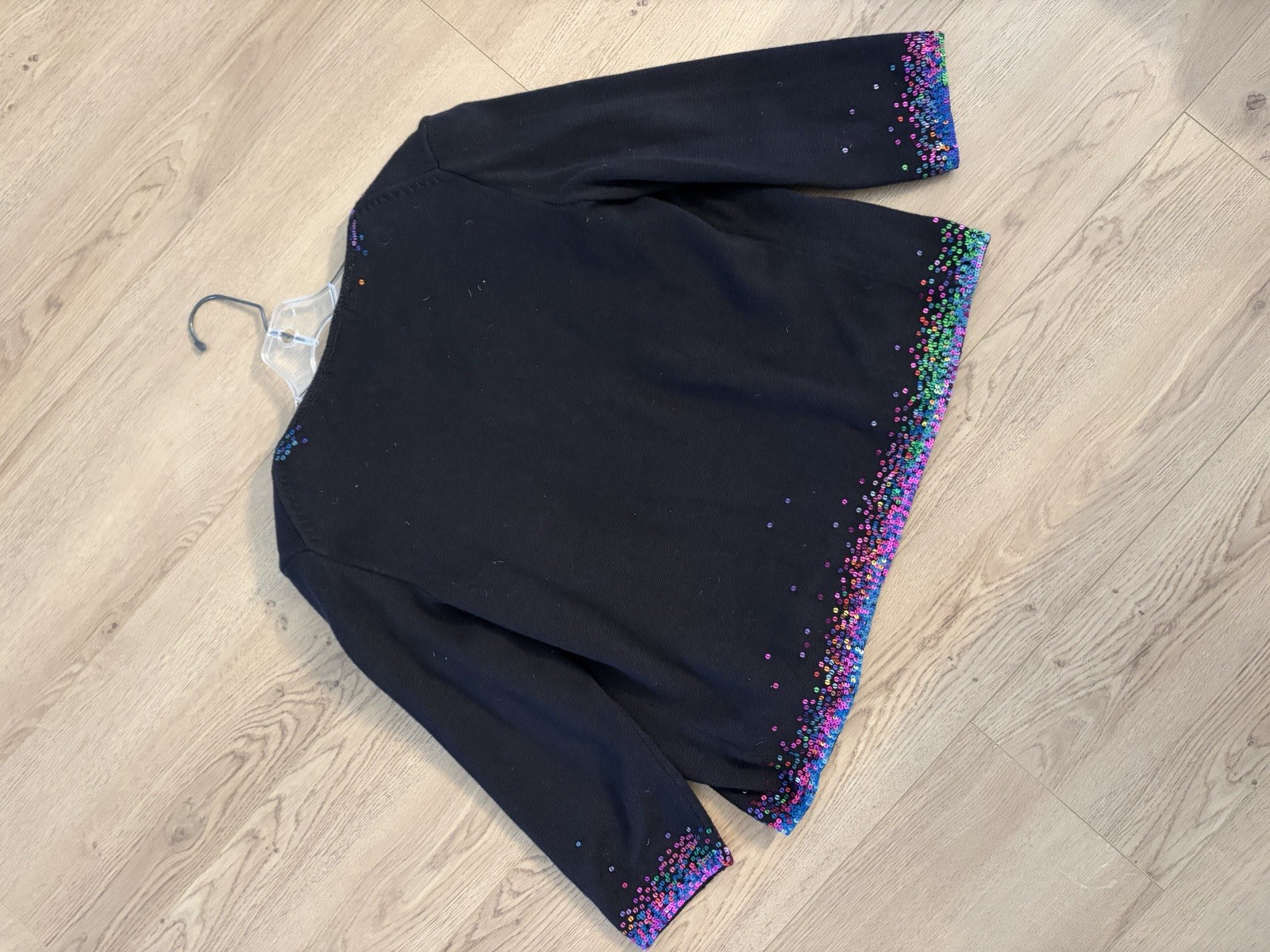 MICHAEL SIMON | Designer Multicolor Sequin Cardig… - image 6