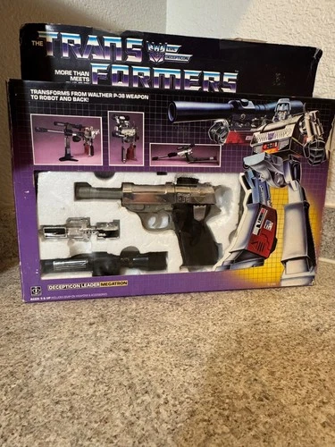 Megatron Complete W/BOX & INSERT G1 Transformers 1984 Vintage Figure Collectible