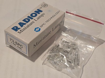 (10 pcs) Radion 73-SPC Miniature Bayonet Lamp, 14V, 0.8A