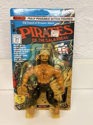 REMCO PIRATES OF THE GALAXSEAS TATTOO - 1982 Sealed Figure Vintage Sealed