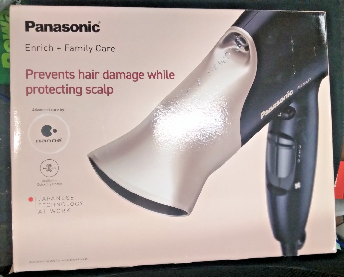 PANASONIC NANOE EH-NA67 2000W HAIR DRYER