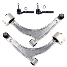 4x Suspension Outer Tie Rods Lower Control Arms For Chevrolet Malibu Sedan