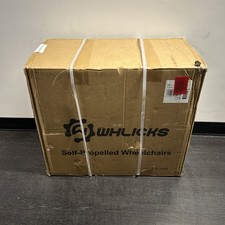WHLICKS Lightweight 23.5lbs New Self-propelled Wheelchair Original Cost 499 BLK