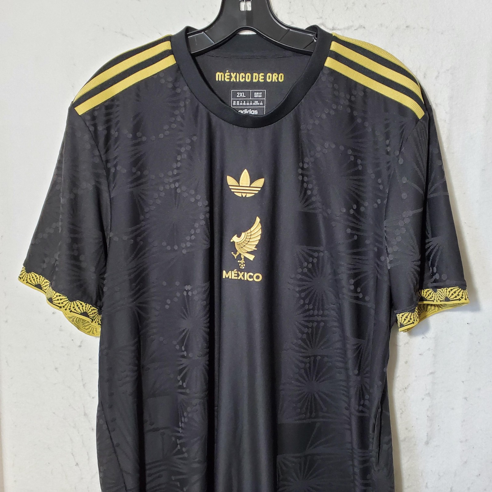 Mexico National Team Jersey Mens 2XL Black Soccer Adidas Mexico De Oro HEAT.RDY