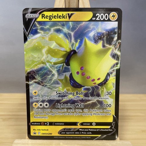 Regieleki V SWSH280 Sword & Shield Black Star Promo Holo Pokemon TCG Card NM