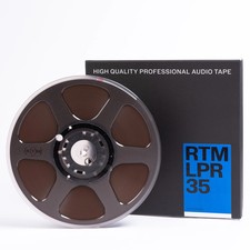 RTM LPR35 Reel to Reel Analog Recording Tape ¼” Plastic Trident 1100m Ø10.5”