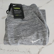 Nike Girls Therma Training Jogger Pants Grey Sz Large CU8218 032