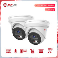 Anpviz 5MP PoE IP Security Camera Outdoor with Human Vehicle Detection 2Pack