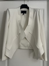 BCBGMAXAZRIA Women's Blazer, Style Lloyd, Size Medium, Color White