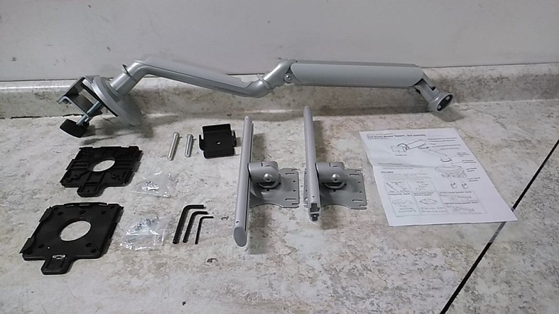 Workrite 7760AS 24 In Max Monitor Size Dual Monitor Arm (C)