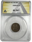 1925-S Lincoln Cent ANACS AU50 NA143