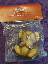 Vtg Anri Critter Sitter Koala Bear Hand Painted Ornament 2 3/4" Tall New NIP NOS
