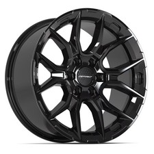 Set4 Defiant Wheels Df18a 20x9 Black Rims 6x139.7 18et