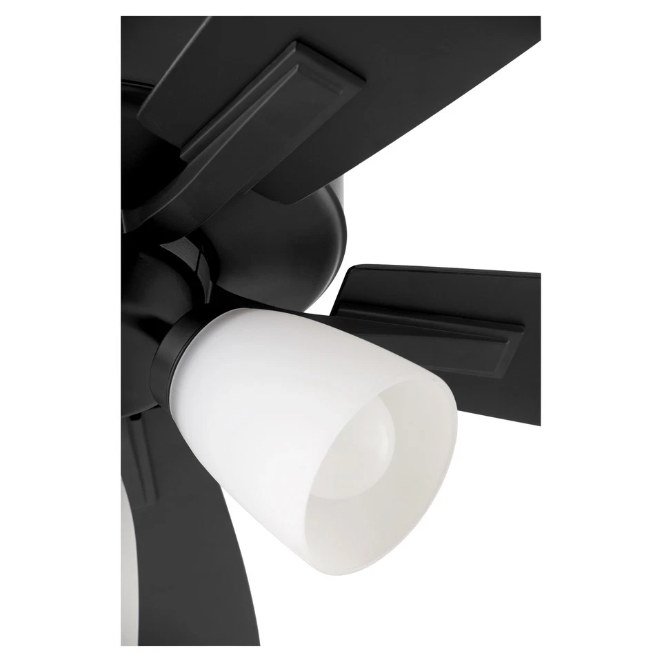 Matte Black 52"Ceiling Fan from the Ovation Collection - Image 2 of 4