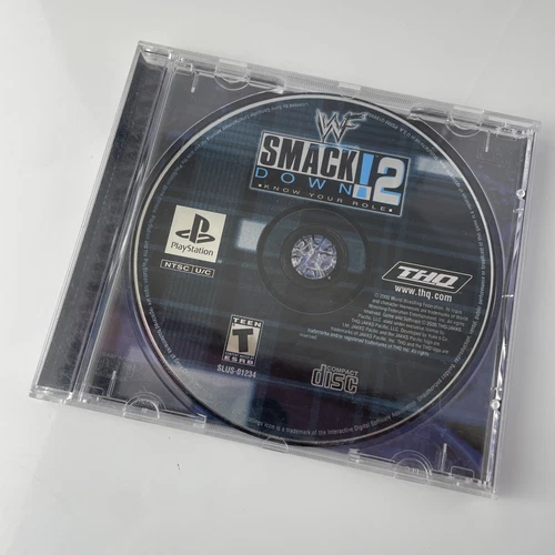 WWF SmackDown 2: Know Your Role (Sony PlayStation PS1 Game) No Manual In Case