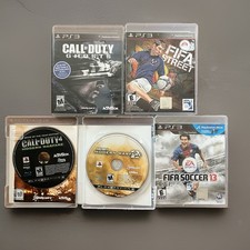 Sony PS3 Call of Duty & FIFA Game Lot Ghosts MW2 MW GOTY FIFA Street Soccer 13