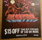 2016 Deadpool Hot Topic Valentine Ad Hottopic Dead Pool Marvel Disney X-Men Xmen — photo 4