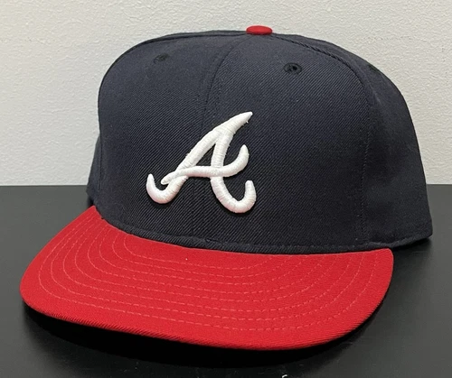 Vintage New Era Atlanta Braves On-Field Wool 59fifty Cap Hat 7 1/2 USA