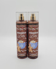 Bath  Body Works Gingerbread Latte Fine Fragrance Body Mist Spray 8 oz Set of 2