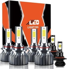 Compatible For Chevy Silverado 1500 2500HD 3500 2003-2006 High/Low Beam Fog L...