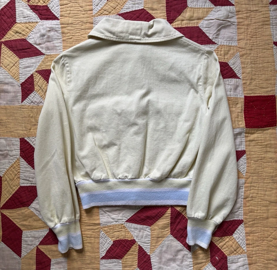 Chaqueta corta vintage años 60 70 para mujer Sears Jr Bazaar algodón talla 9 hecha en EE. UU. Foto 4 de 4