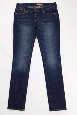 HM Sqin Damen Jeans gebraucht blau schmales Bein Skinny Slim Boyfriend T756