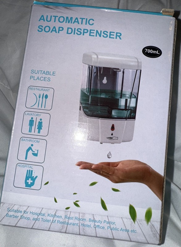 UP ARESI 700ML INFRARED BATHROOM AUTOMATIC SOAP DISPENSER WALL MOUNT TOUCHLESS
