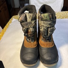 Ozark Trail Mossy Oak Camo Size 3 Small Boy Snow Winter Boots -5 Degrees