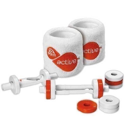 Wii - Controller Aufsatz: Hanteln / Dumbbells EA Active