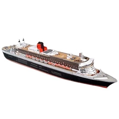 Dampfer RMS Queen 2 Liner Modellbausatz im Maßstab 1:400, detailliertes PaperCraft Schiff3193