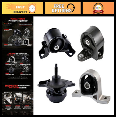 Engine Motor & Transmission Mount Set 4PCS for Honda Civic Acura EL 2001-2005, F