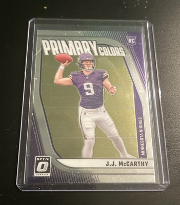 2024 Donruss Optic JJ McCarthy Rookie Card Primary Colors Vikings RC