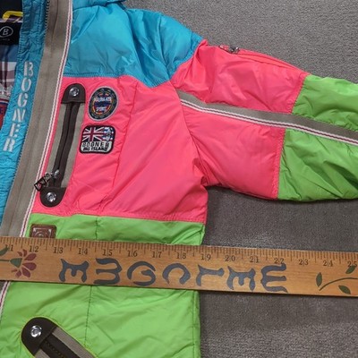 Bogner Mauna Kea Ski Snowboard Jacket Sz US 8 Eu 38 73497 Blue