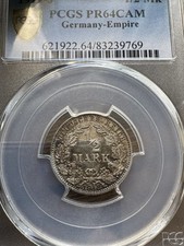 1912J 1/2 Mark PCGS PR64CAM with Golden Violet Iridescent Luster
