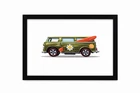 Custom Modified VW Beach Bomb Hotwheels Redline Inspired 4x6 Digital Canvas Art