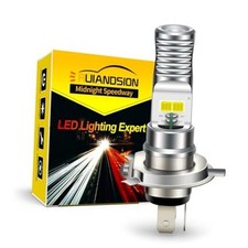 H4 LED Motorcycle Light Bulb White DC/AC 9-85V Hi/Lo Beam LED Bulb