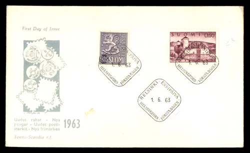 Mayfairstamps Finland FDC 1963 Castle Stamps First Day Cover aaw_75931