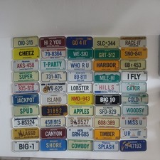 Lot of 50 - 1979-1983 Post Cereal Prize License Plates United States MINI plates