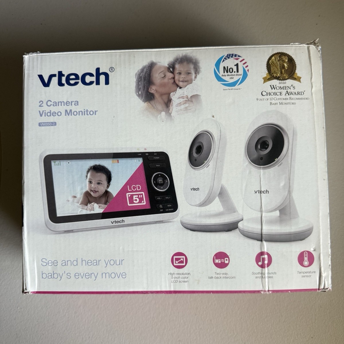 Night Vision Vtech Baby Monitor Screen Not Working VTech VM350-2