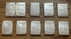 LOT OF 10 VALCAMBI SUSSE 1 GRAM .999 FINE SILVER BARS - 2 still attached