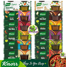 KNORR STOCK POTS 4 / 8 / 16 / 24 Chicken Beef Lamb Ham Fish Wine Herby Pot