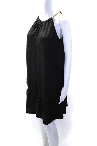 Michael Michael Kors Women's Halter Neck Sleeveless Mini Dress Black Size M - Bild 2 von 7