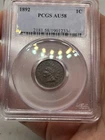 1892-P PCGS AU-58BN Indian Cent Business Strike 1C