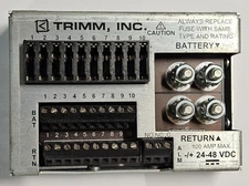TRIMM 100AMP +/- 24-48VDC 10 POSITION GMT FUSE BLOCK POWER SUPPLY *FREE SHIPPING
