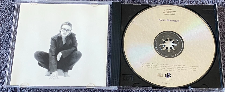 KYLIE MINOGUE S/T CD RARE COVER ART 1995 BMG CANADA Confide In Me FRENCH VERSION - Image 2 of 4