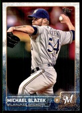 2015 Topps Update Michael Blazek Milwaukee Brewers #US18